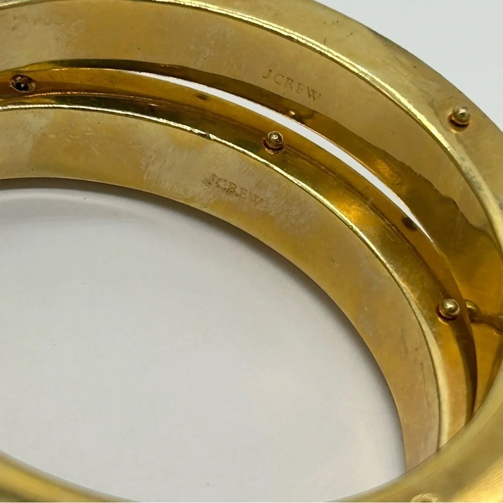 J. Crew Lot of Two Leather Bangle Bracelets